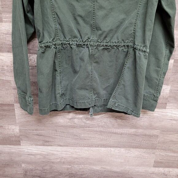 Gap Utility Cargo Military Jacket Olive Green Full Zip Lightweight Womens XS - Picture 16 of 16